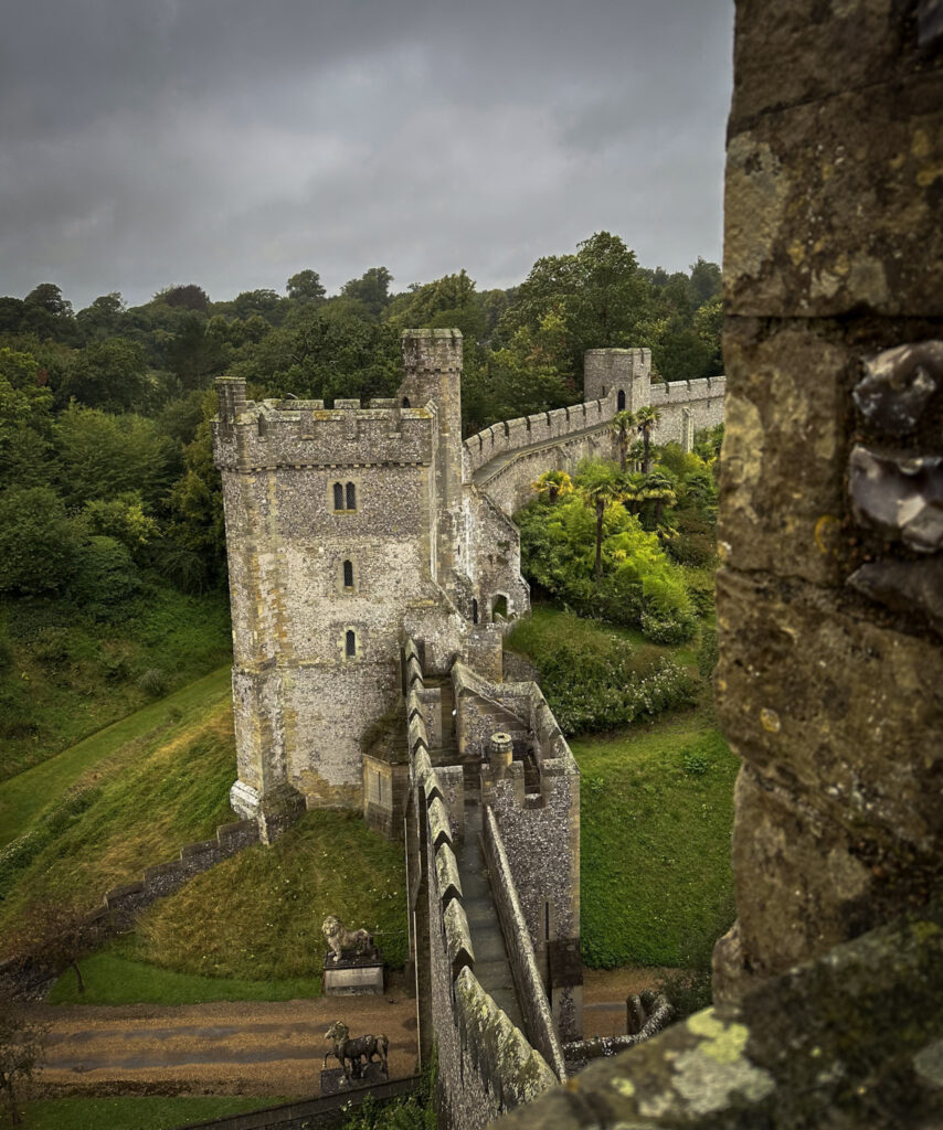 Vista do forte do castelo de Arundel